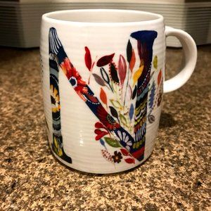Starla M Halfmann for Anthropologie Floral Mug